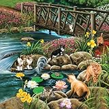 Gre Gerardi Cat Crossing 1000pc Jigsaw Puzzle