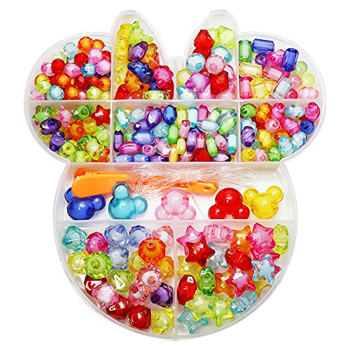 ラブリービーズ 【ミッキー】 ビーズ アクセサリー ミッキーマウスビーズ ミッキー収納ケース付 ヘアピン キット パーツ ハンドメイド DIY材料 手作り ブレスレット