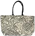 Cotton Black and White Paisley Beach Bag with Cotton Cord Handle 18