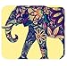 Schoolsupplies Rectangle Mouse Pad Mat With Aztec Elephant Image Cloth Cover Non-slip Backing