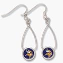 Minnesota Vikings French Loop Dangle Earrings