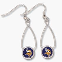 Minnesota Vikings French Loop Dangle Earrings