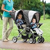 Elite Sit n Stand Double Baby Stroller