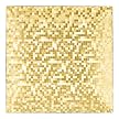 Square Mosaic Chargers Set of 4 - Goldtone