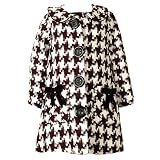 Little Girls Clothes BLACK HOUNDSTOOTH Dress Jacket Set BONNIE JEAN Girl 2T-6X