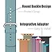 MXY Apple Watch Band, 2016 Fine Woven Nylon Strap Replacement Wrist Classic Bracelet (38MM- Scuba Blue)