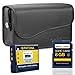 SET Bundlestar * Kameratasche Baxxtar M Leder schwarz + Speicherkarte SDHC 8GB Class 6 + Bundlestar Qualit�tsakku f�r Casio NP-130 zu Casio Exilim EX ZR200 ZR100 H30