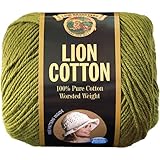 Lion Brand Yarn 760-134D Lion Cotton Yarn, Avocado