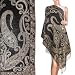 Pashmina Metallic Paisley Jacquard Double-Sided Reversible Tassels Ends Long Scarf Shawl - Various Colors