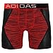 adidas Men's Climalite Flex Boxer Brief Underwear, Vivid Red Space Dye, Large/Waist Size 36-38