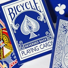  Bicycle Rider Back Reverse Blue Ice Deck (Generation 2) with Gaff Cards for Magic