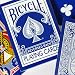 Bicycle Rider Back Reverse Blue Ice Deck (Generation 2) with Gaff Cards for Magic