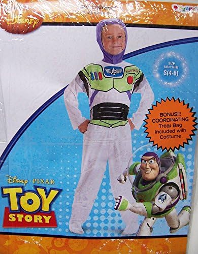 Disney Buzz Lightyear Children's Costume, Size 4-6 with Treat Bag!