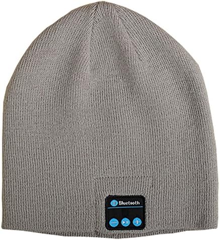 Meme Outdoor Bluetooth Beanie Hat Wireless Bluetooth Headphone Headset Earphone Stereo Speakers & Mic Black (Gray)