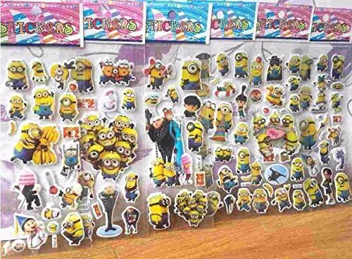 Scrapbooking despicable me Stickers Puffy Dimensional stickers 6 Pack Sheets Party