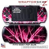 Lightning Pink WraptorSkinz Skin and Screen Protector Kit fits Sony PSP Sli ....