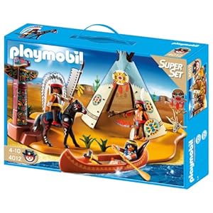 Playmobil - 4012 - Jeu de Construction - Superset Campement des Indiens