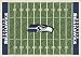 Seattle Seahawks 3' 10" x 5' 4" NFL Home Field Area Rug