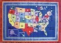 LA Rug State Capitals Rug 8'x11'