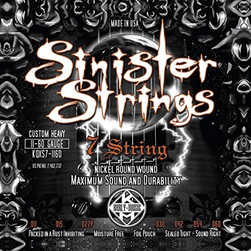 Kerly Music Sinister Strings NPS 7 String Custom Heavy Electric Guitar Strings