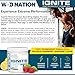 WOD Nation IGNITE Pre Workout Supplement - Quick CLEAN Energy & Sustained Endurance - Creatine Free - No Proprietary Blends - 300 Grams Powder - Tart Raspberry Lemonade