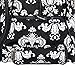 World Traveler Black White Damask Rolling Wheeled Duffle Bag 21-inch