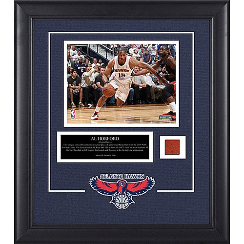 Mounted Memories Atlanta Hawks Al Horford 8x10 Photo w/Piece of 2010 All Star Gameball
