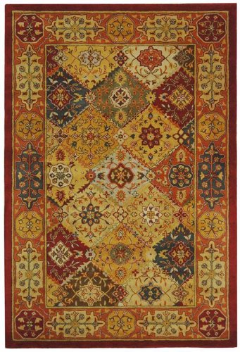 Safavieh Heritage Collection HG512A Handmade Multicolor Hand-spun Wool Area Rug, 12 by 18-Feet