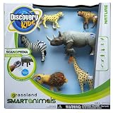 Discovery Kids - 3" Smart Animal Figures 6 Pack - Grassland Animals (animals may vary)