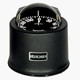 Ritchie Sp-5B (Black Finish) 5 Degree Card 12 Volt - Compass - Ritchie Compass