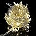 Sungluber LED String Lights,33 ft 100 LED Bulbs String Fairy Clear Warm White Wire Lights Set with Certified Adapter for Outdoor,Christmas tree,Wedding,Party