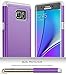 Galaxy Note 7 case, Kaptron Galaxy Note 7 - Double Tone Dual Layer Hybrid Defender Case for Samsung Galaxy Note 7 (Purple + Grey)
