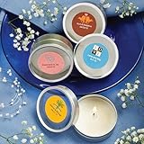 IMAGE OF Baby Keepsake: Personalized Expressions Collection scented round travel candles (Set of 40)