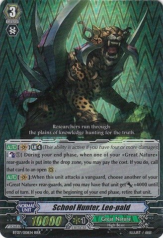 Cardfight!! Vanguard TCG - School Hunter, Leo-pald (BT07/001EN) - Rampage of the Beast King
