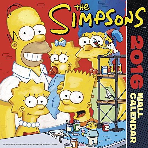 the simpsons wall calendar 2016