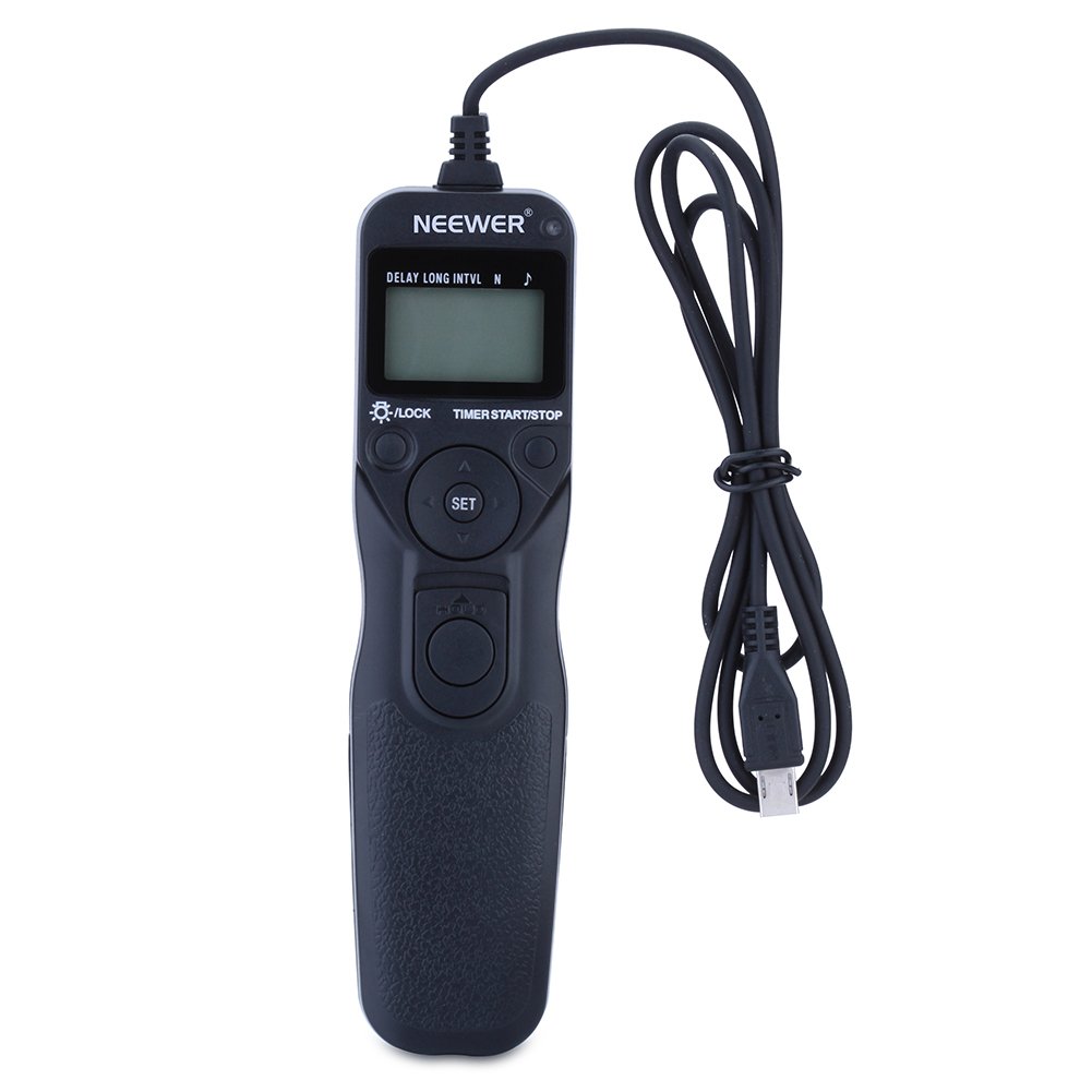 Neewer DSLR Camera Shutter Release Wired LCD Timer Remote Control