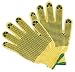 G & F 1670XL Cut Resistant 100-Percent Kevlar Gloves, PVC Dots on Both Sides, X-Large, 1-Pair