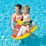 Kids Inflatable Swimming Pool Float Red Racer Rider 3-6