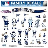 MLB Milwaukee Brewers Large Family Decal Set
