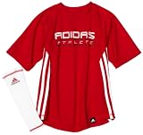 Adidas Boys 2-7 Adidas Athletics Tee, Red, 5 Adidas Boys 2-7 Adidas Athletics Tee, Red, 5