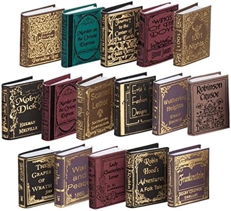 Foltz Miniatures Dollhouse 16-Pc. Instant Library Set