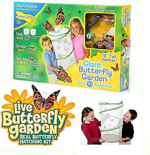 Insect Lore Giant Butterfly Garden w/ Bonus Figures and Coupon for Caterpillars