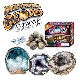 Break Open Real Geodes - Ultimate Science Kit - Set of 15 Real Geodes!by Discover with Dr. Cool