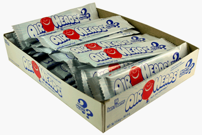 Childrens Toyshop  Health & Personal Care : Air Heads 36 Sticks White Mystery