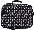 Computer Briefcase - Black with White Paw Prints