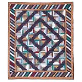 Dusty Diamond Log Cabin , Throw 50 X 60