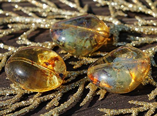 Large Picasso Yellow Amber Czech Glass Oval Stone Beads Focal Pendant Bead 26mm x 22mm 2pcs