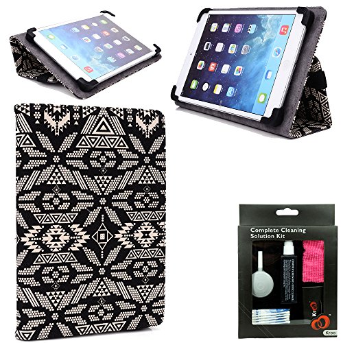 NextBook 10.1 EFMW101T, NextBook Flexx 10 , NextBook Flexx 9, Nextbook Ares 10L Tablet Cover Case with Stand Plus Bonus Cleaning Kit for Tablet