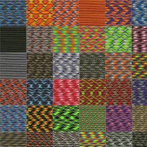Paracord Hero 10' 20' 50' 100' Hanks Parachute 550 Cord Type III 7 Strand Paracord - Largest Paracord Selection
