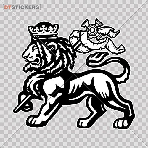 Sticker Lion Heraldic durable Boat tongue carpet nature reserve (8 X 7,29 Inches) Fully Waterproof Printed vinyl sticker